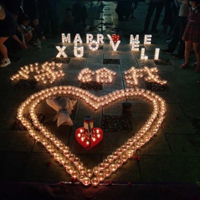 Romantická 26 písmen LED světla Abeceda Markýzové nápisy Vintage Cirkus pro Dětskou Ložnici Svatbu De