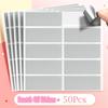 50pcs Reward Scratch Card Film Coated Stickers Scratch Off Labels Diy 'S Redemption Vouchers Scratched Stripe Card Film