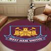 Football Club Emblem Round Rug for Livingroom,Bedroom, Palyroom, Chair Rug, Area rug, Circle Carpet, Large Size Fan Christmas gift