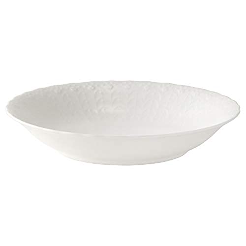 NARUMI Silky White 19cm Coupe Soup Plate, Bone China, 9968-1528