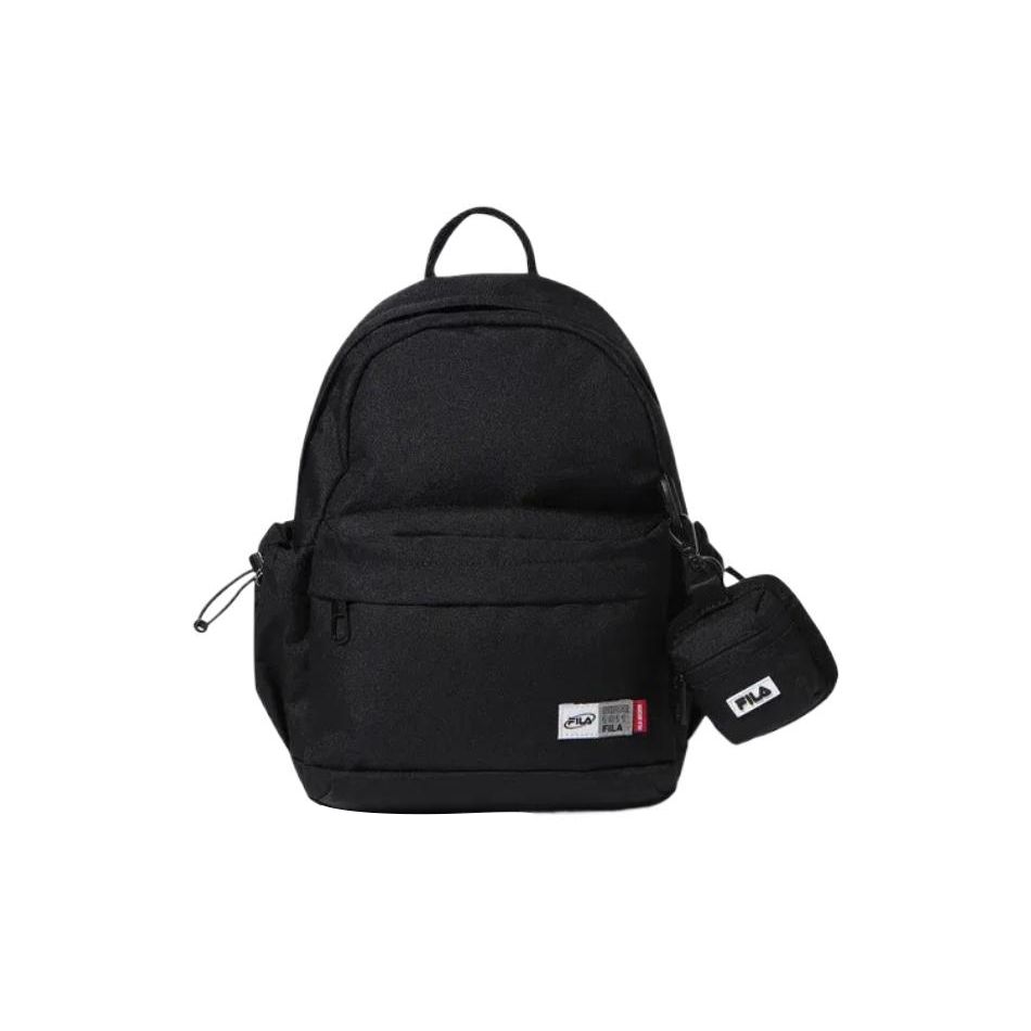 FILA Zipper Closure Large Capacity Polyester Backpack Mini Women backpack Black FS3BPF6310XBLK Black
