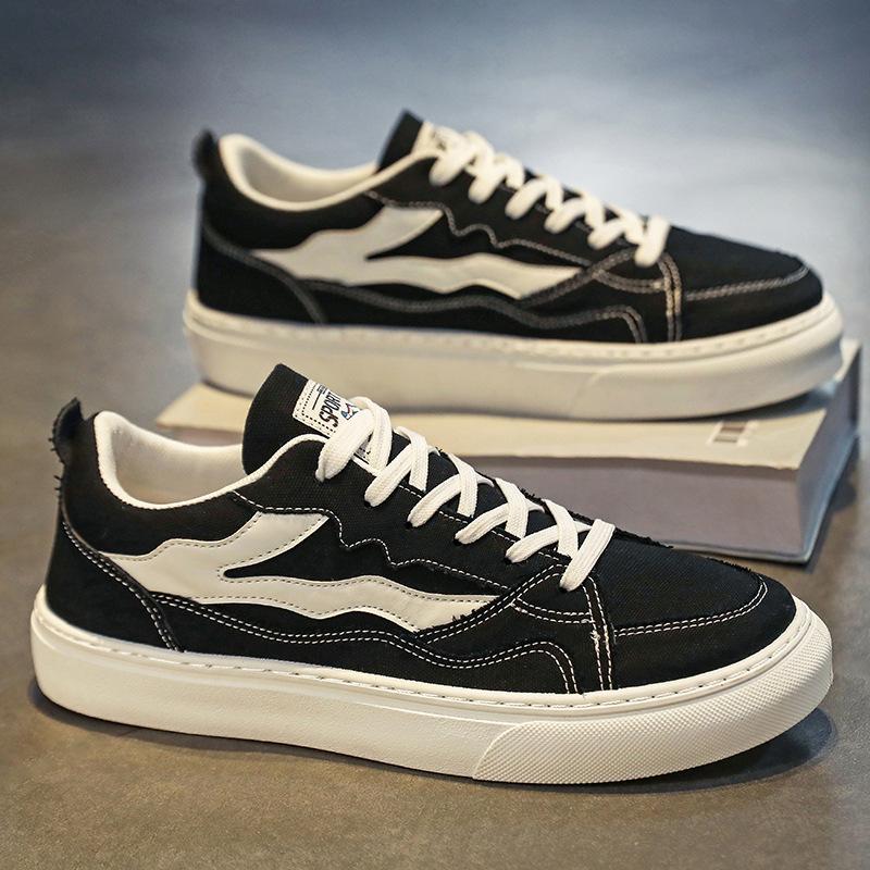 

Men s shoes 2025 autumn new fashion versatile trendy shoes platform non-slip wear-resistant board shoes men s casual canvas shoes 39
