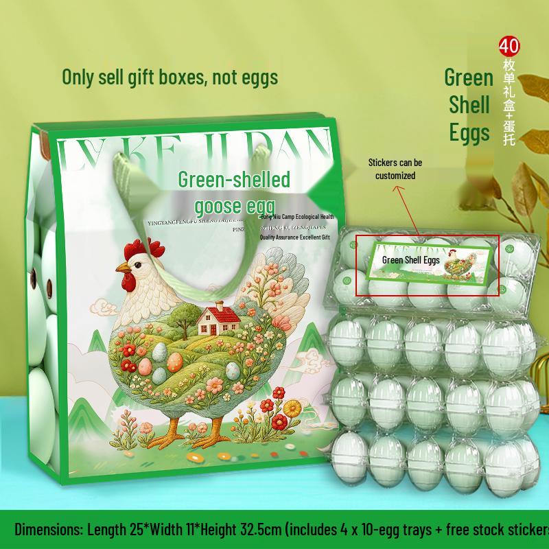 Eco-Friendly Custom Egg Gift Box - Holds 30/60 Eggs
