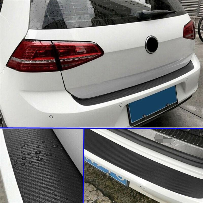 Carbon Fiber PVC Car Rear Bumper Edge Protector Corner Sticker Decal Accessories for Saloon SUV GZW