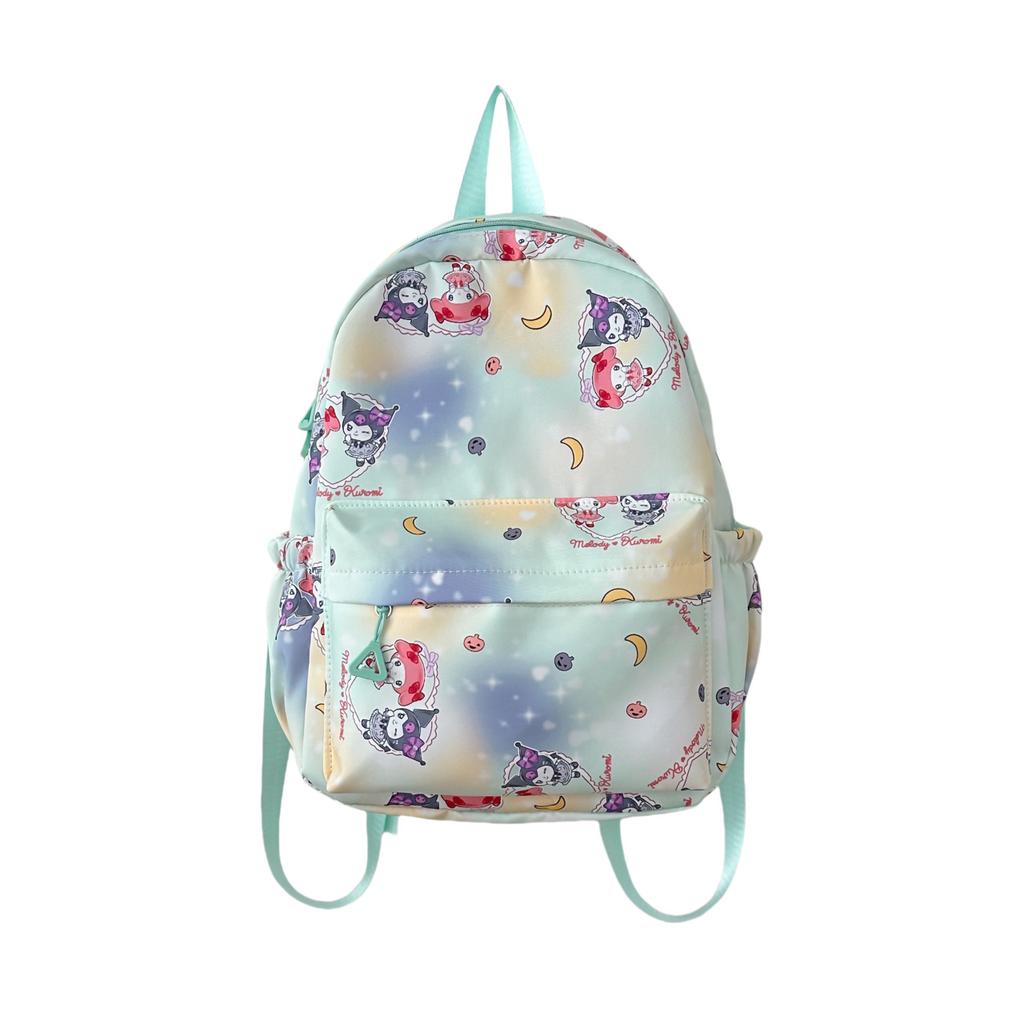 Schoolbag11 New Cartoon Kulomie Backpack Printed Nylon Casual Backpack Trend Middle School Primary School Campus Backpack