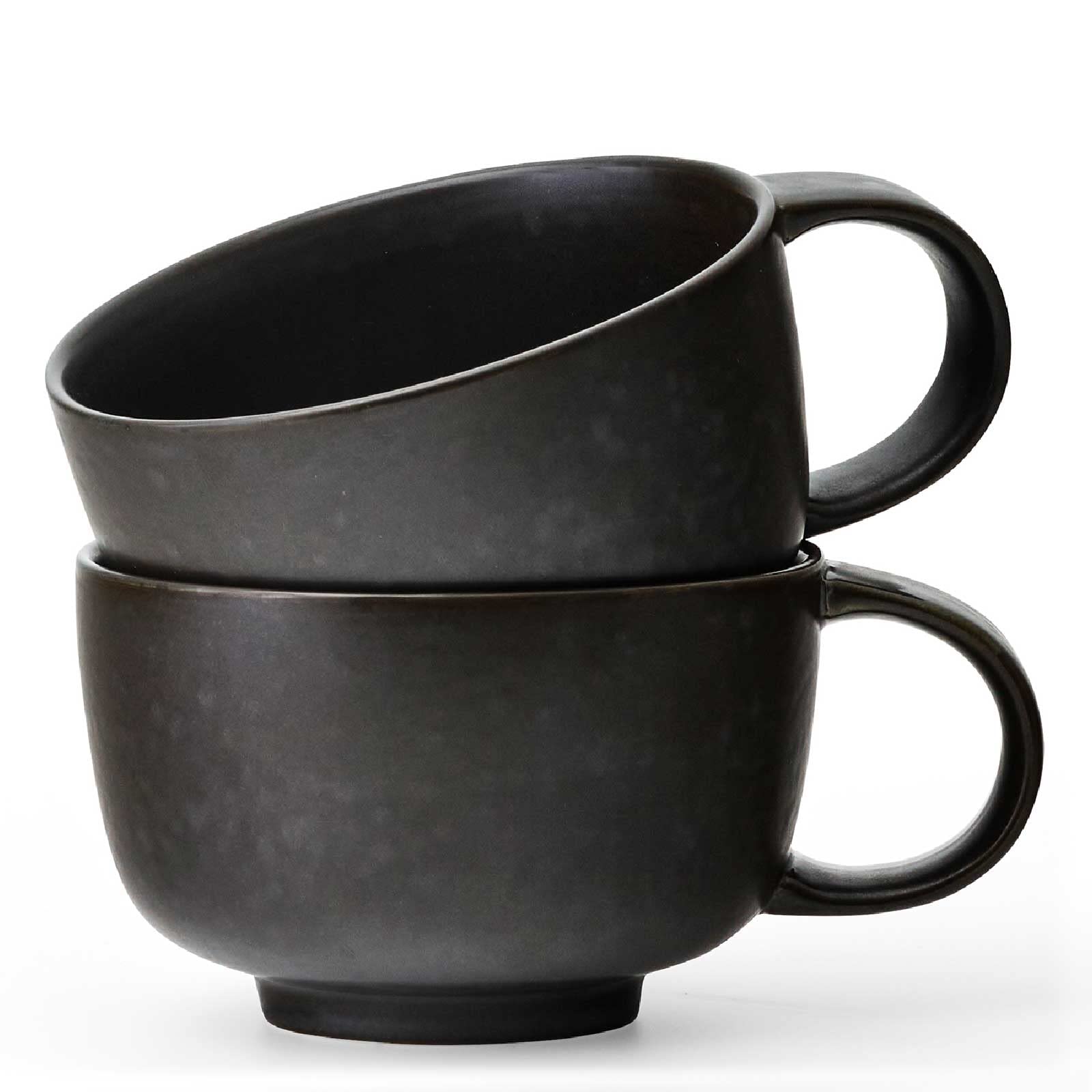 

AUDO Copenhagen NNDW Cup with Handle, Dark Glaze, Set of 2, 2039530