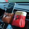 Car Air Outlet Storage Bag Automatic Air Vent Hanging Multifunctional Storage Holder Portable Leather Item Organizer Storage Bag