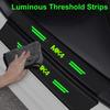 ASGBH1 For Volkswagen VW MK4 Logo  Luminous Auto Door Sill Protect Decals Anti Scratching, Car Threshold Strip Welcome Pedal Sticker