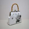Handmade gold bag bamboo handle brocade cheongsam mouth gold bag handbag
