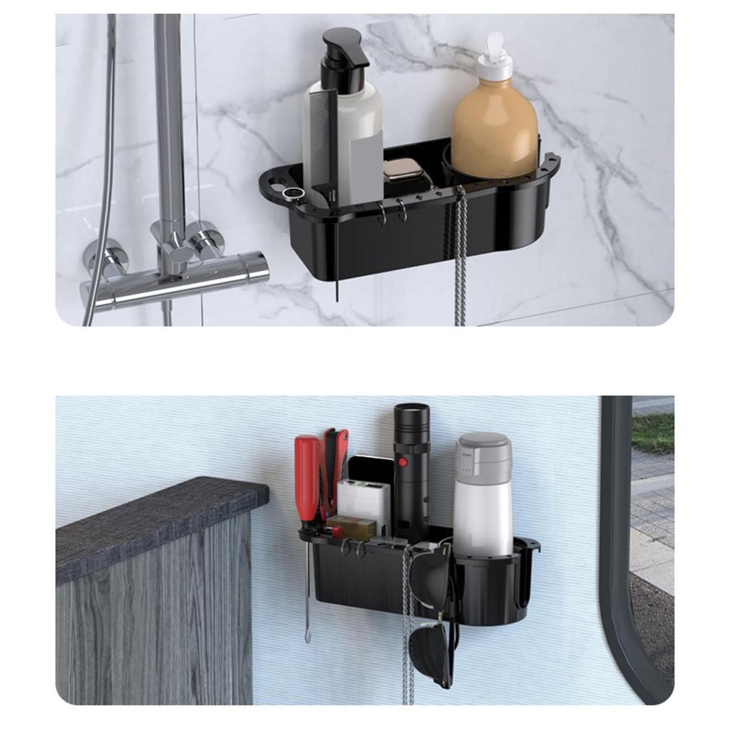 Boat Storage Organizer Seat Caddy with Drainage Stable Cup Holder Accessories