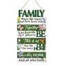 Hanging Sign with Rope Rustic Slat Board Wall Plaque Decorative Custom for