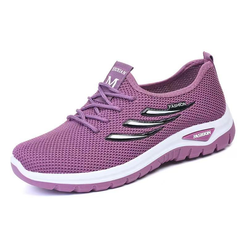 Women Mesh Breathable Casual Sneakers Lace-up Vulcanized Shoes Ladies Platform Sneakers Female Shoes Plus Size Zapatos De Mujer