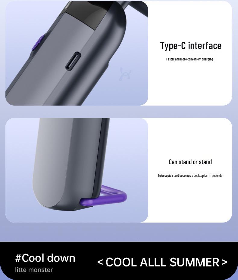 High-Speed Portable USB Mini Fan & Air Conditioner for Students