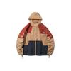 Li Ning Color Block Sports Hooded Jacket Men Jackets Gray Brown AFDQ213-2