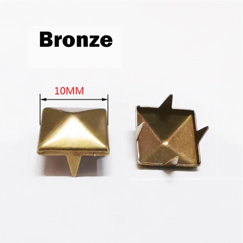 20/30/50Pcs 4~15mm Metal 4 Claw Rivets Square/Round Spike Studs Pyramid Rivets for Clothes Shoes Bags Belt Punk DIY Leathercraft