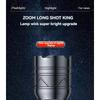 High Power Zoomable LED Flashlight, USB Rechargeable Torch with Power Indicator, Ultra Bright Long Range Lamp for Outdoor Camping