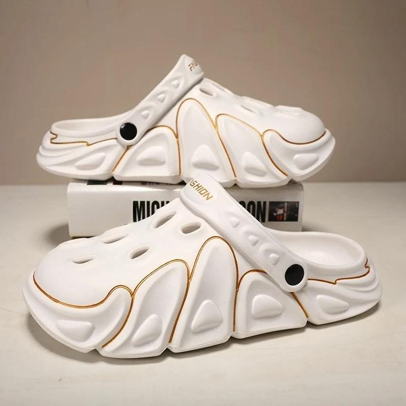 Fashion Slides Eva Beach Male Slipper Hole Trend 2025 Fun Designer Luxury High Quality Fashion Casual Elegant Y2k Comfortable Men's Shoe