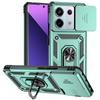 For Xiaomi Poco X6 5G Case Slide Camera Lens Protect Phone Case For PocoX6 Poko Little X6 X 6 6X Magnetic Ring Holder Back Cover