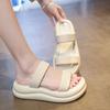 Fashion versatile beach thick-soled slippers summer out 2025 new soft-soled non-slip casual one-word cool slippers women