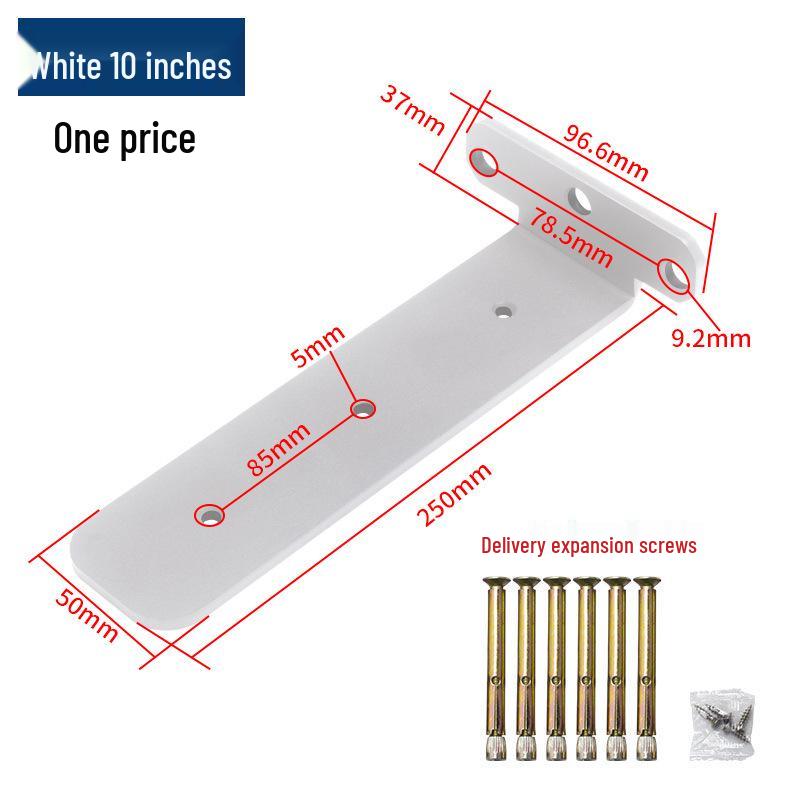 Invisible Heavy-Duty Wall Mount Shelf Bracket - Triangle Support (150/200/250mm)