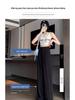Women's High-Waist Straight-Leg Pants - European Cotton Velvet, Slimming and Drapey for Spring and Autumn 2025