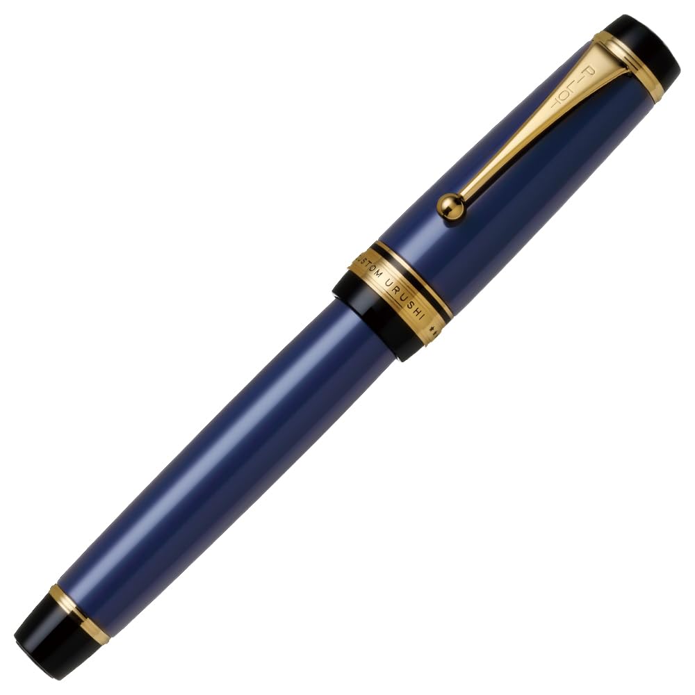 PILOT Custom Urushi Konjo Fountain Navy FKV88SRLM Pen, Medium, Blue,
