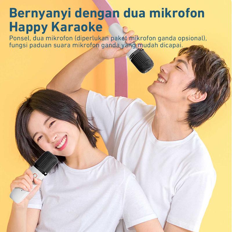 Y1 Wireless Dual Microphones Karaoke Machine KTV DSP System Bluetooth 5.3 PA Speaker HIFI Stereo Surround RGB Colorful LED Lights