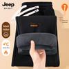 JEEP SPIRIT Men's 2025 Winter Fleece Lined Straight Leg Sweatpants
