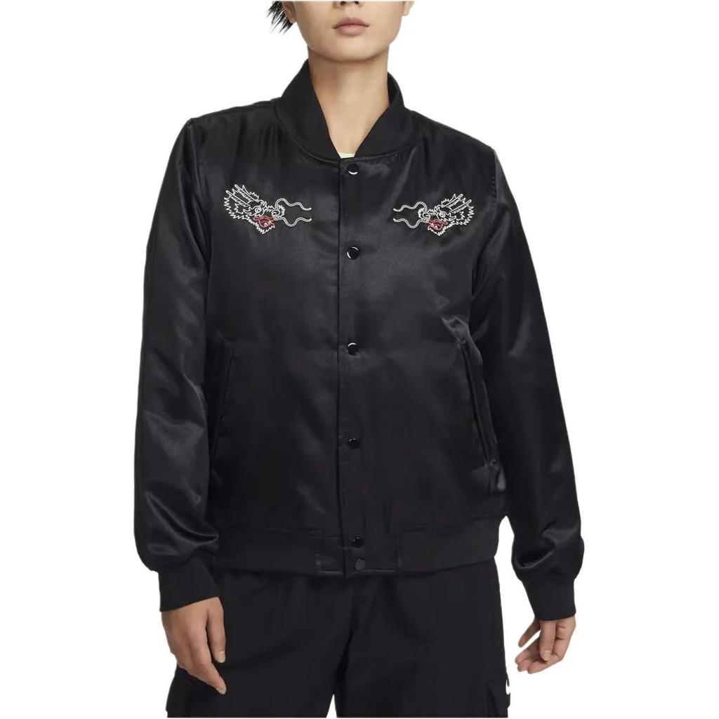 Nike Year Of The Dragon FW23 Jackets Coats Women's Black (Unisex) Jackets FZ6533 010