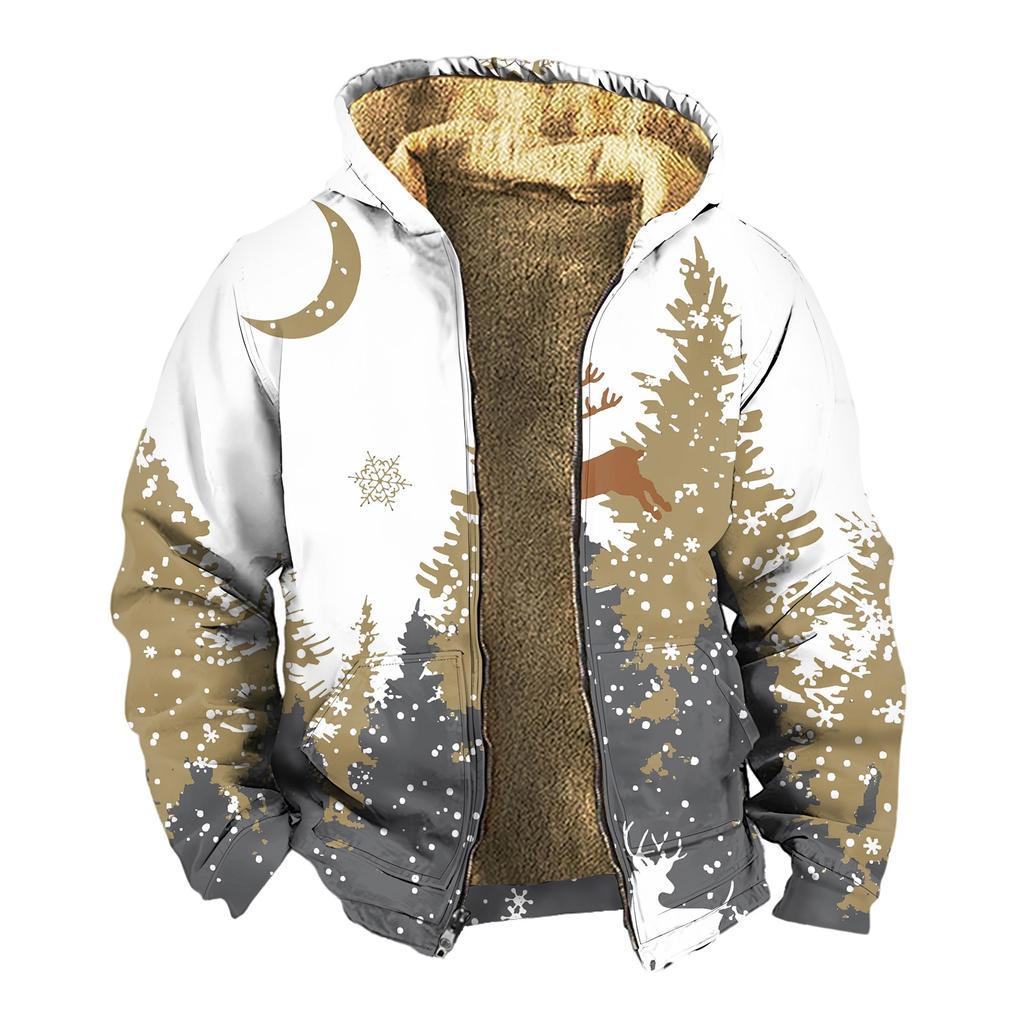 Mansjacka med dubbelficka förtjockad knapp med fickinsats bomullsjacka