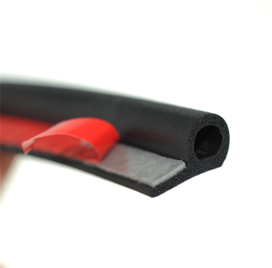5M Black P-Type Car Door Noise Insulation Strip