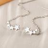 Xiaomi Huitan Gentle Stainless Steel Drop Earrings for Women Chain Star Aesthetic Wedding Party Accessories Elegant Delicate Jewelry