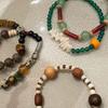 Handmade High-End Retro Tibetan Bead Bracelet with Natural Stone, Chinese Ethnic Style.