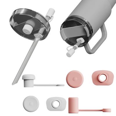 3Pcs New Silicone Spill Proof Stopper Set Leakproof Cup Straw Cap Accessories Tumbler Spill Stopper for Cup 1.0 2.0 40oz/ 30oz