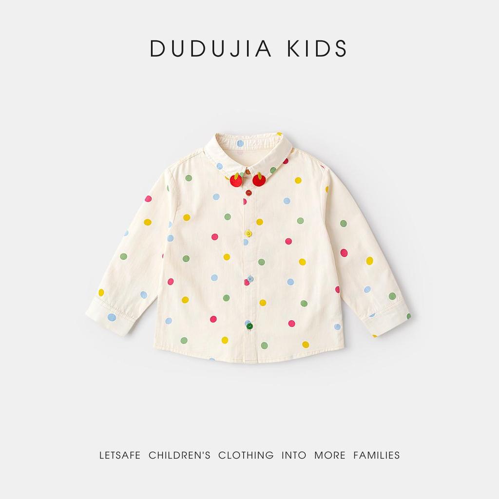 Dudu Family 100% Cotton Children's Long Sleeve Spring Shirt
