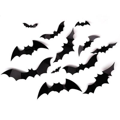 3D Luminous Bat Multi-Joint Folding Halloween Wall Sticker