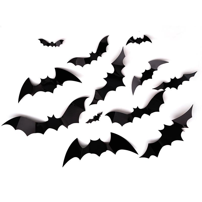 3D Luminous Bat Multi-Joint Folding Halloween Wall Sticker