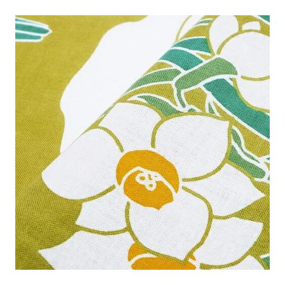 Sen No Anbo Tenugui "Setchuka Karashi" - Hand-dyed 100% Cotton Tokka, Made In Japan, 35cm X 100cm - Narcissus, Symbol of Good Luck, Interior, Kendo