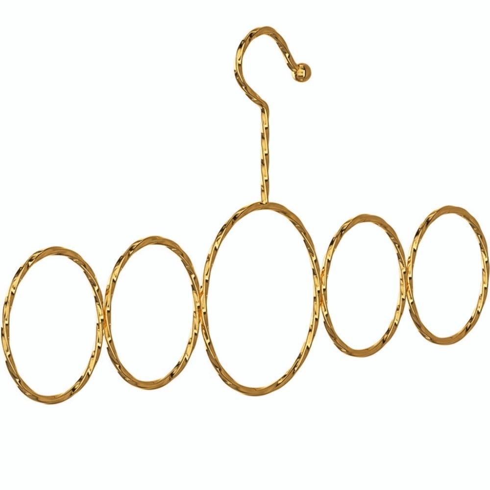 Holder High Manganese Steel Scarf Hanger Snag-Free Over Rod Rod Organizer 5 Loop Design Closet Storage Holder Home Organization