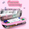 Double Layer 3D Zipper Pencil Case - Large Capacity for Elementary School Students