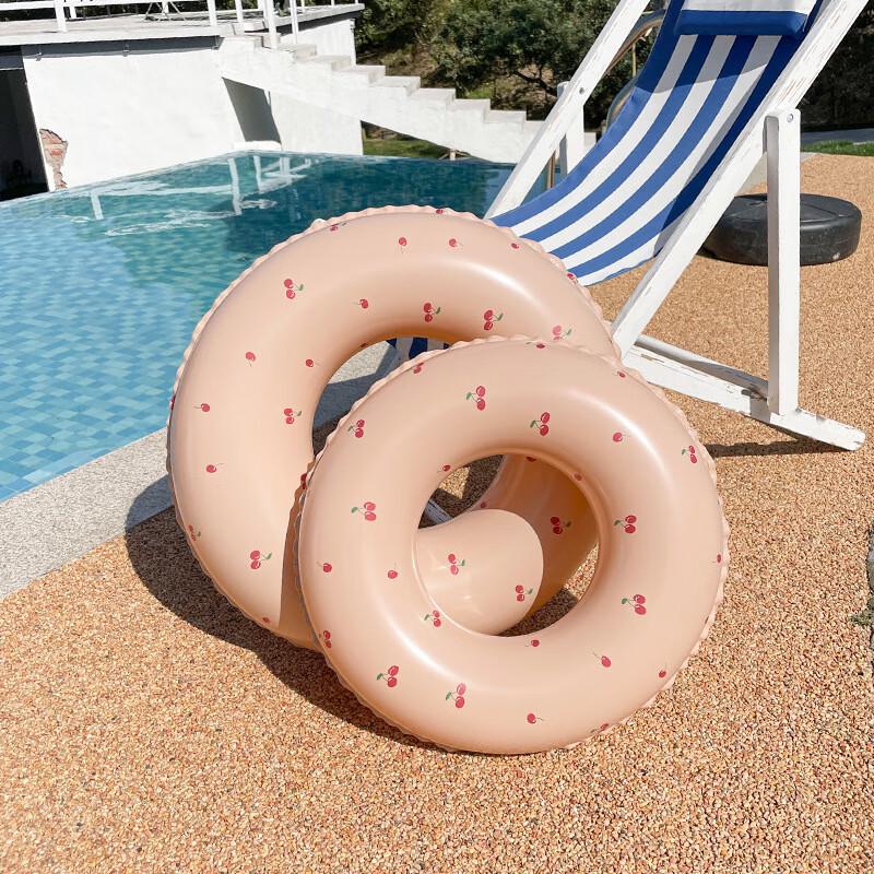 Vintage Striped Swimming Ring for Adults