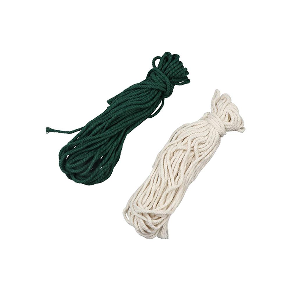 Bohemian Kwastjes Design Kerstboom Macramé DIY Kit Katoenkoord Handgeweven Kerst Wandkleed Materiaalpakket Rood/Groen/Wit