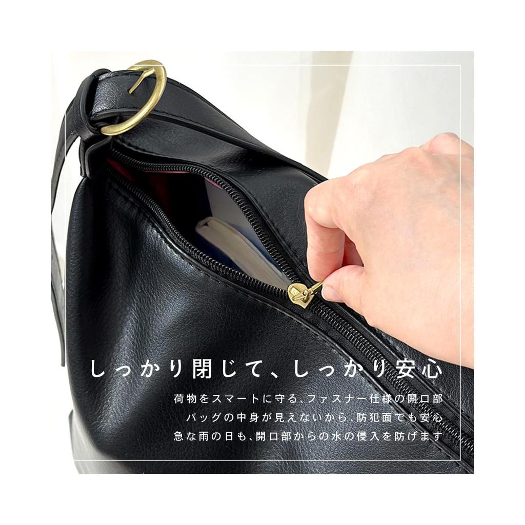 Gisele Women's Large Capacity Tote Bag, Lightweight, Crossbody Shoulder Bag, A4 Size, Leather-Look PU Leather, Perfect for School or Commuting,