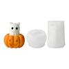 Easy Releases Silicone Mould for Halloweens Candle Pumpkin Specters Designs Crafting Supplies