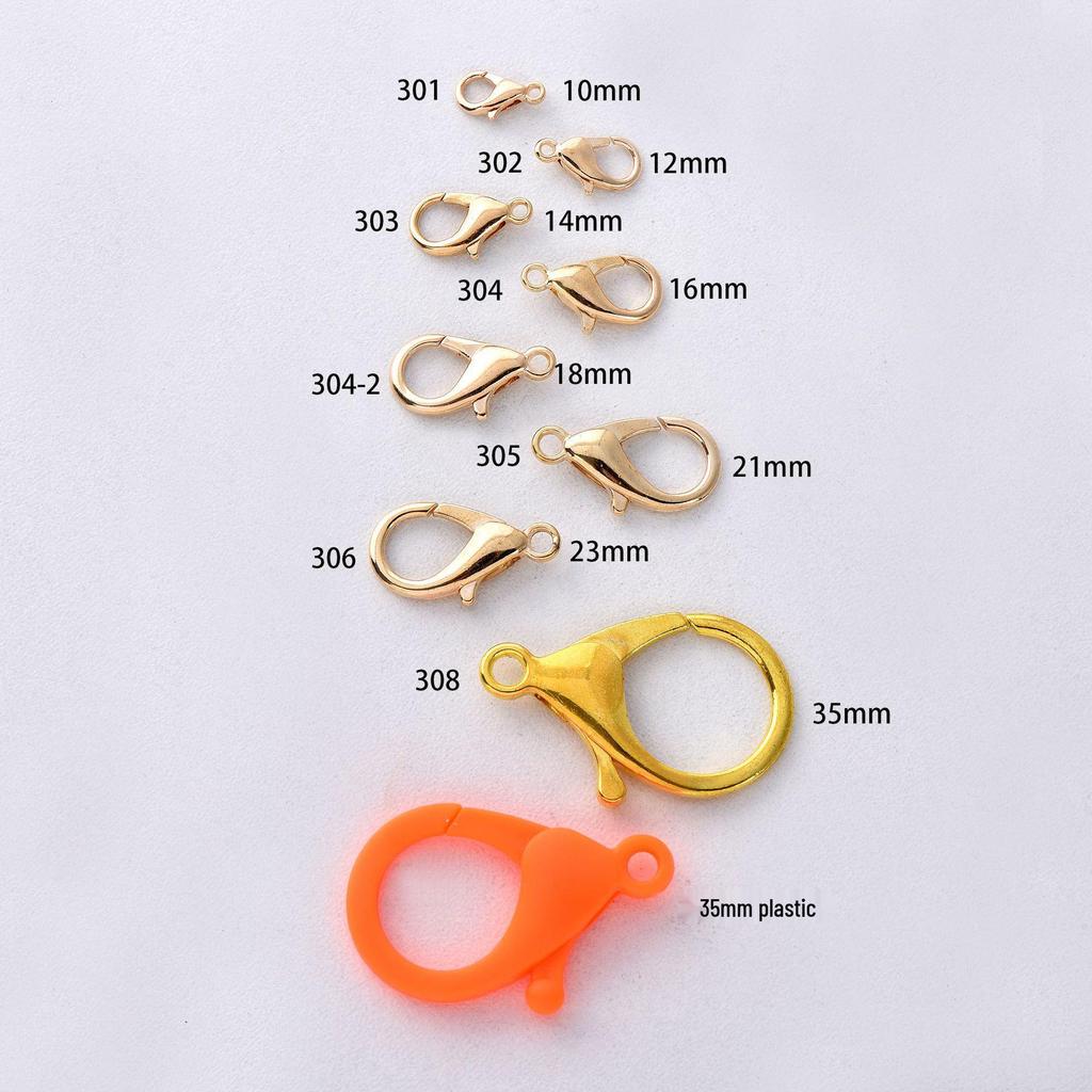 Electroplated Alloy Band with Lobster Clasp Connector for Necklaces, Keychains, Bracelets - DIY Jewelry Accessories
