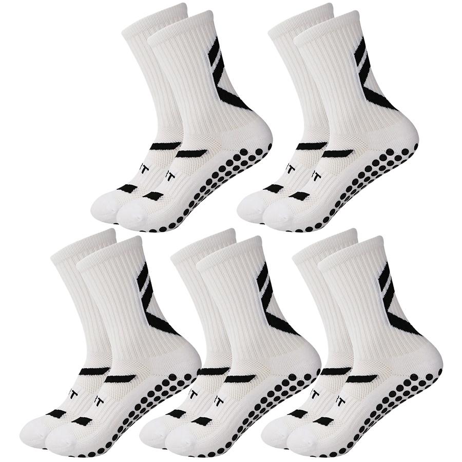 

5 пар носков для мужчин и женщин с нескользящим покрытием для футбола, баскетбола, бейсбола, регби, бега, тенниса, тренировок EU37-45 US7-10