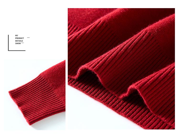 Mom's Velvet One-Piece Sweater for Women - Warm Embroidered Top for Middle-Aged & Elderly Women, Plus Velvet & Thickened for Autumn/Winter.