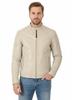 Men's Handmade Off-White Jacket Soft Fit Motorcycle Genuine Lambskin Leather Stylish