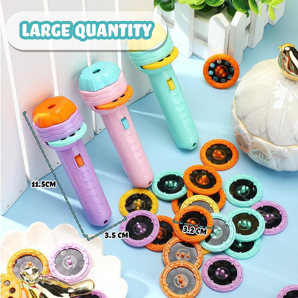 Flashlight Projector Toy for Boys Girls Toy Animal Dinosaur Vehicle Fruit with Projectors   Patterns for Fun Cognition Bedtime