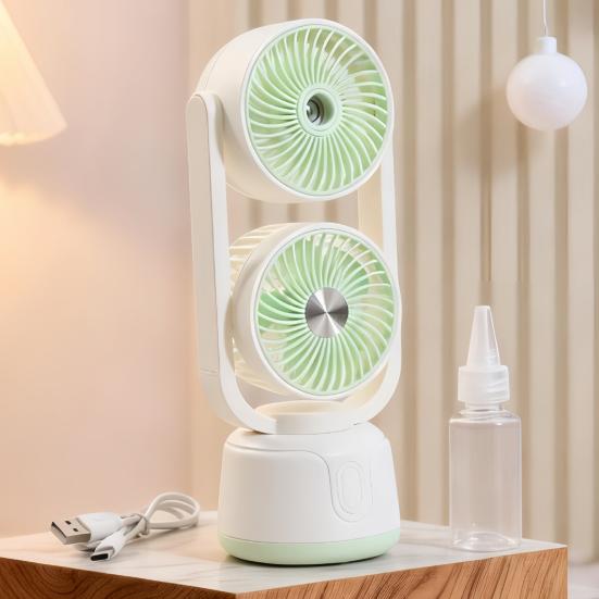 Misting Cooling Fan, Portable USB Handheld Fan with Water Spray, Desktop Mini Fan for Office Home, Personal Humidifier